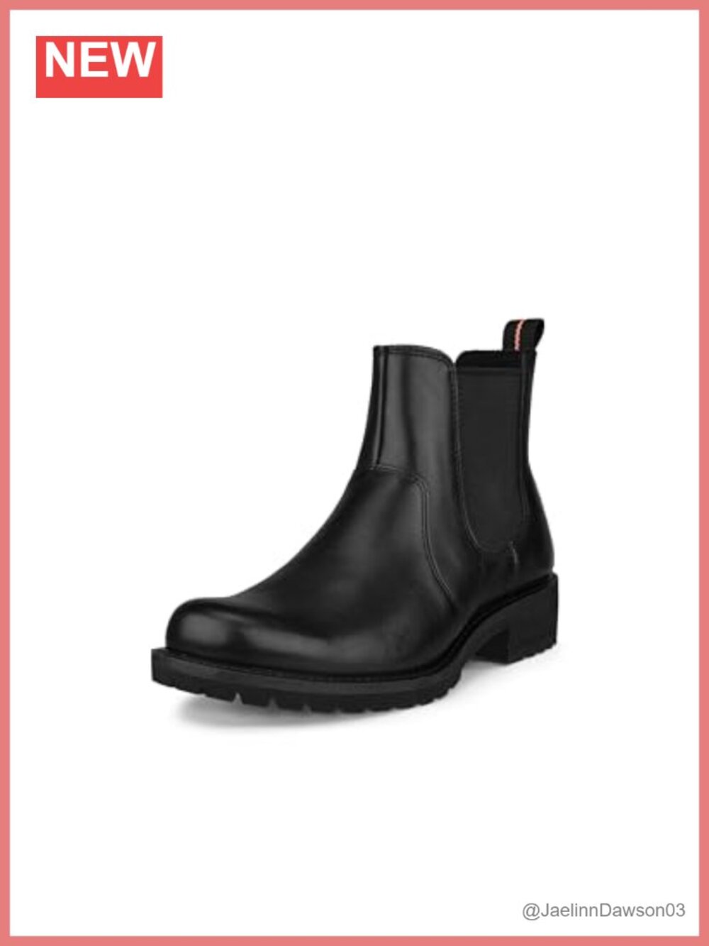 Full-Grain Leather Chelsea Ankle Bootie with Elastic Side Panels